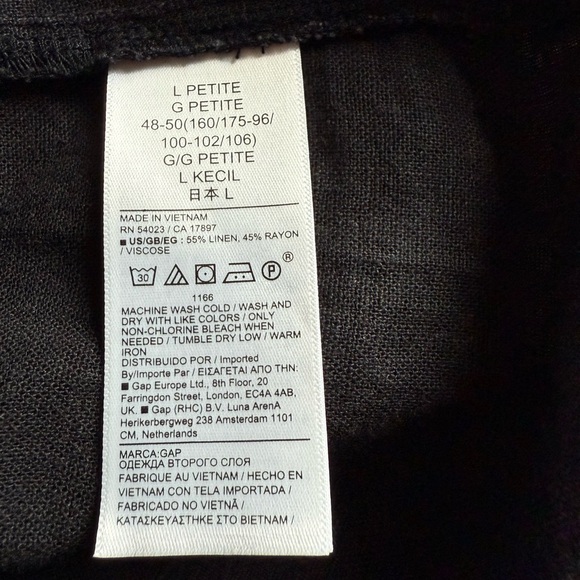 NWOT GAP LP Linen/Rayon Halter Column Maxi Dress - Picture 4 of 4